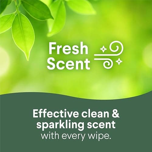 Clorox Disinfecting Cleaning Wipes for Spring Cleaning & Allergy Season, Bleach Free, Fresh Scent and Crisp Lemon, 75 Count Each, Pack of 4 thumbnail 5