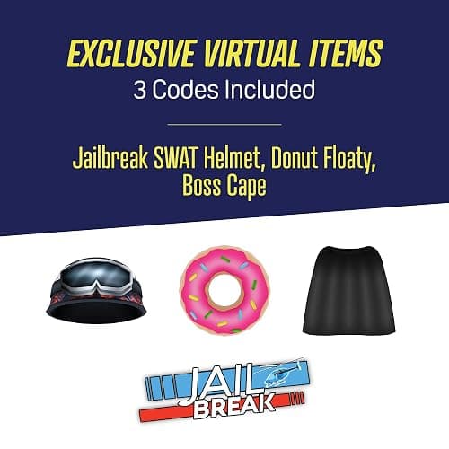 DevSeries Jailbreak Collector Bundle - Three Exclusive Virtual Item Codes with Boss Pass Gamer Plush, SWAT Pass Gamer Squooshems, and Mr. Donut Hanger thumbnail 3