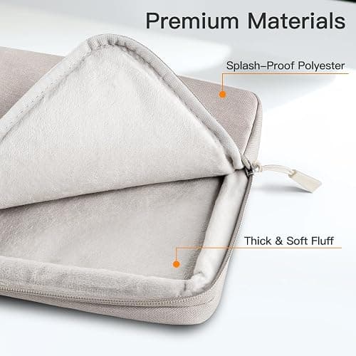 JETech Laptop Sleeve for 13-14Inch MacBook Air/Pro (M5/M4/M3/M2/M1) 2020-2025, 13-13.6 Inch Notebook, Waterproof Shock Resistant Bag Case with Accessory Pocket (Starlight) thumbnail 4