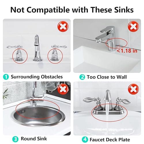 24 Inch Longer Faucet Mat for Kitchen Sink [5°Slope Fast Self-draining]Bathroom Kitchen Sink Splash Guard Silicone Sink Faucet Mat Splash Guard Kitchen Sink Area Tidy Splash Faucet Guard Draining Mat thumbnail 4