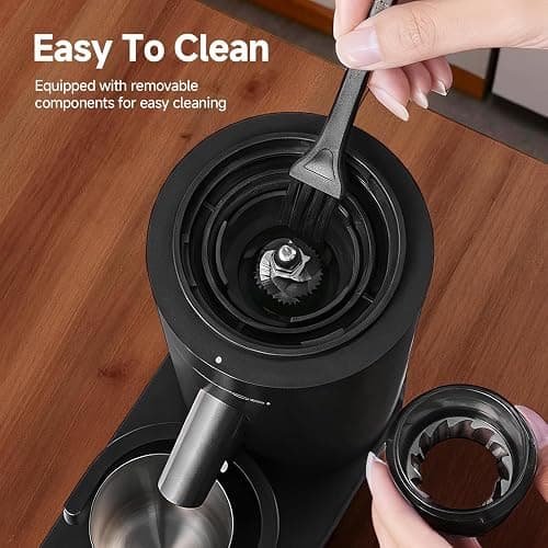 AAOBOSI Coffee Grinder, Cordless Coffee Bean Grinder with 60 Grind Settings,Conical Burr Coffee Grinder Suitable for Indoor Home,Office & Outdoor Camping,Travel Use,Anti-Static,5-98s Timer. thumbnail 8
