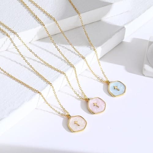 SERYNOW Small Cross Necklace for Women, Dainty 14K Gold Plated Cross Pendant Necklace, Everyday Simple Cross Charm Choker Minimalist Religious Jewelry Cute Trendy Gifts thumbnail 4