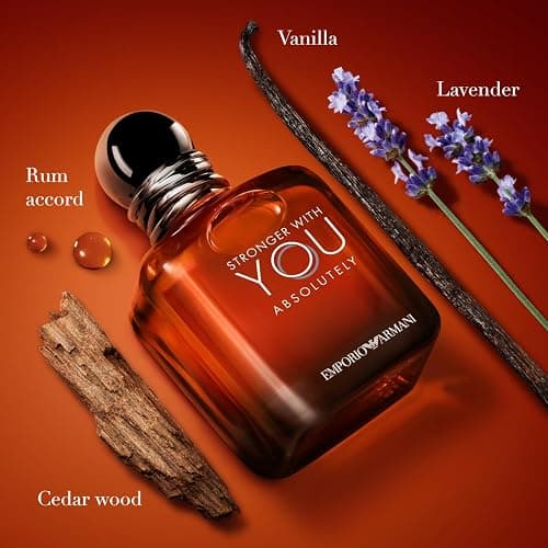 Armani beauty - Stronger With You Absolutely - Parfum - Cologne for Men - Spicy Ambery Gourmand Men’s Fragrance – Rum Accord, Cedarwood, Lavendar & Vanilla Notes thumbnail 5
