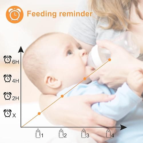 VTimes No WiFi Baby Monitor Camera & Auido, 5" Screen with 30Hr Battery | Pan-Tilt-Zoom, VOX Mode, Two-Way Audio, Night Vision, 1000ft Long Range，Temperature Alert, Lullabies,French & English thumbnail 6