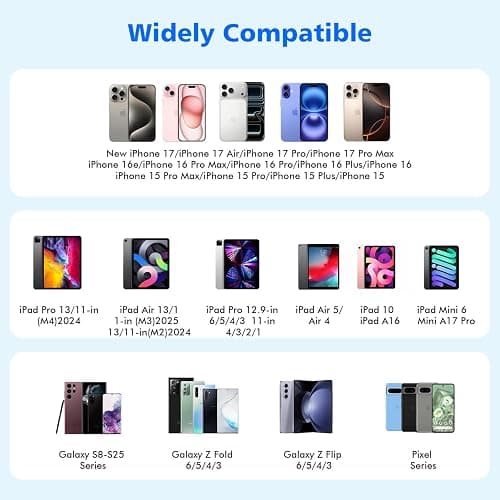 Fast Charger iPhone 17/16/15,45W Dual USB C Wall Charger 2 Pack 6FT Type C-C Fast Charging Cable Cord 45W Plug Quick Apple Chargers for iPhone 17 Pro Max/17 Air/16 Pro/15/15 Pro/Plus,iPad Pro/Air/Mini thumbnail 2