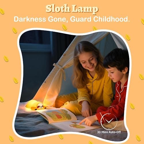 OkiyiD Sloth Night Light, Cute Sloth Gifts for Kids, Dimmable Silicone Animal Nursery Lamp,Adorable Rechargeable Squishy Night Light Touch Lamp for Girls Boys Room Decor thumbnail 5