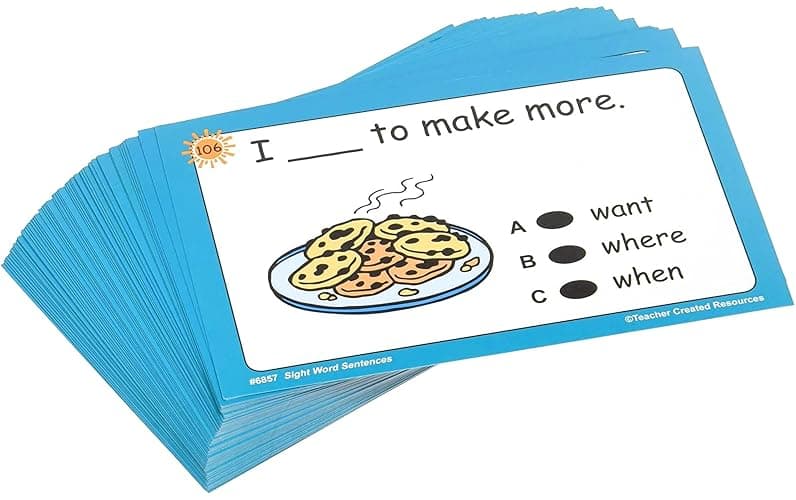 Teacher Created Resources Power Pen Learning Cards, Sight Word Sentences (6857), Medium, Multicolor thumbnail 2