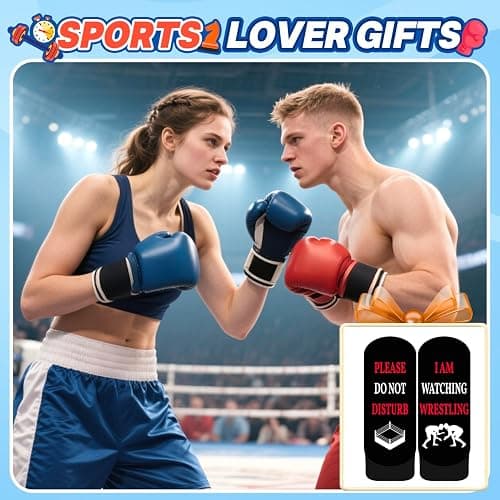 HAPPYPOP Racing Gifts for Men - Wrestling Football Fishing Gifts, Funny Socks for Him thumbnail 5