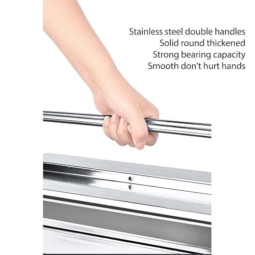 Metal Tool Box, Portable Folding Stainless Steel Storage Box 3 Layer 5 Tray Multi Function Tool Organizer Heavy Duty Rust Resistant Scratch Resistant Finish Cantilever Toolbox (420) thumbnail 5