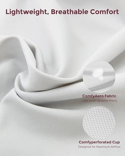 Momcozy Nursing Tank Tops for Breastfeeding, Seamless Nursing Cami with Built-in Bra, Adjustable Straps, Scalloped Design thumbnail 3
