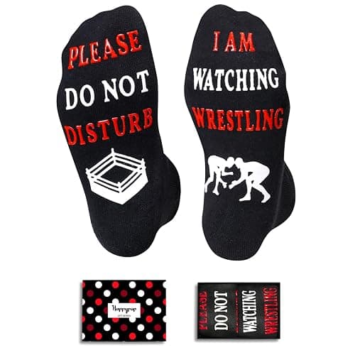 HAPPYPOP Racing Gifts for Men - Wrestling Football Fishing Gifts, Funny Socks for Him - Image 1