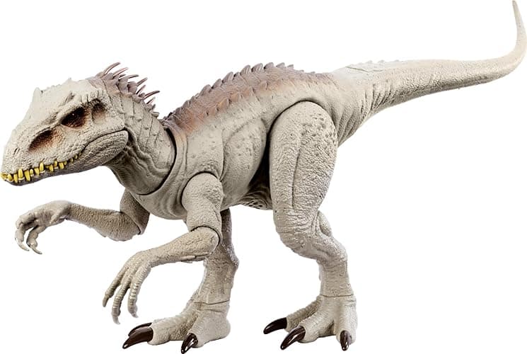 Mattel Jurassic World Indominus Rex Dinosaur Toy with Lights, Sounds & Motion, Camouflage 'n Battle I-Rex, 21 Inches Long with Digital Play - Digital