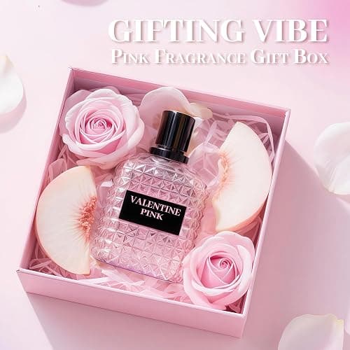 A CENTER Valentine Pink Perfume for Women, Floral Notes Eau de Parfum Spray Casual Daily Cologne 3.4 Fluid Ounce/100Ml Women Fragrance Daytime & Casual Use, for all Skin Types thumbnail 5