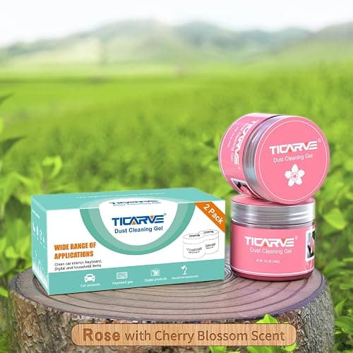 TICARVE 2Pack Cleaning Gel Car Putty Car Clean Putty Gel Auto Tools Car Interior Cleaner Car Cleaner Car Cleaning Slime Car Assecories Keyboard Cleaner Rose (320g/11.2oz) thumbnail 7