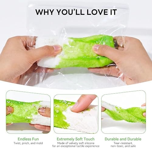 Elitevia Matcha Toast Food Squeeze Toys for Stress Relief | Silicone Squishy Stress Ball for Office Desk, Anxiety Relief Fidget Toy for Adults, Kawaii Food Design thumbnail 6