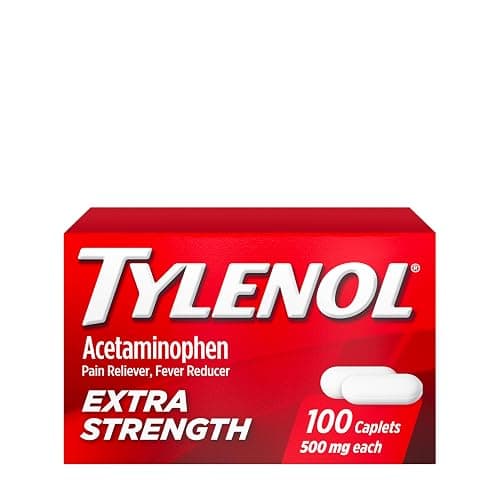 Tylenol Extra Strength Caplets with 500 mg Acetaminophen, Pain Reliever and Fever Reducer for Headache, Backache, Toothache & Minor Arthritis Pain Relief, 100 Count - 100 Count (Pack of 1) - Image 1