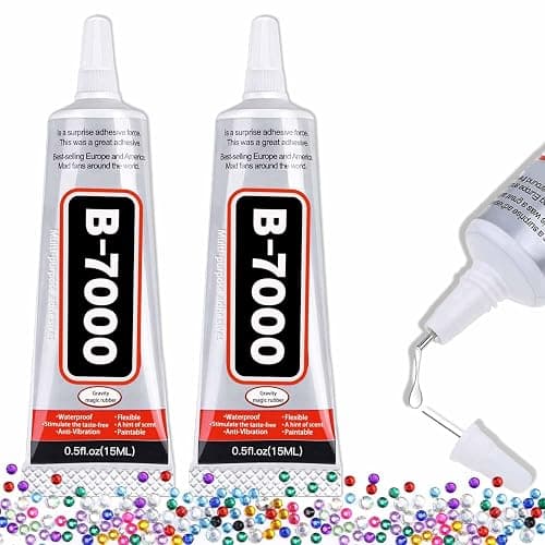 B-7000 Craft Glue for Jewelry Making - 15ml/0.5oz (2 Pack) - Multi-Function B-7000 Super Adhesive Glues Liquid Fusion Glue for Rhinestones Crafts, Clothes Shoes, Fabric, Jewelry Making, Cell Phones - Image 1