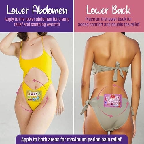 Period Heating Pad for Cramps – Period Kit for Teens, Tweens, Girls, and Women Essentials -Period Stuff -Disposable Heating Patches for Menstrual Cramp Pain Relief, Portable Heat Therapy thumbnail 5