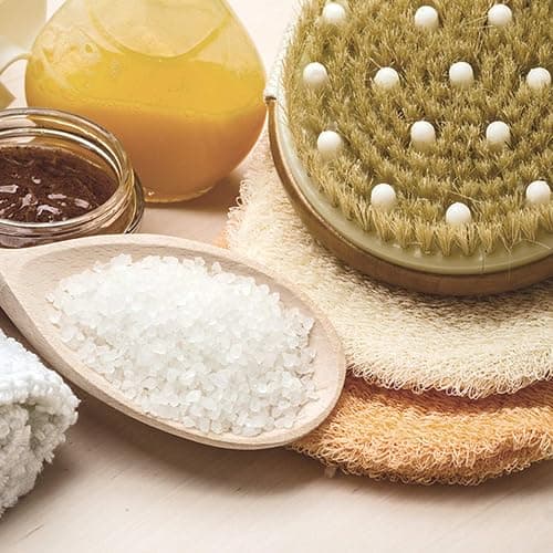 CSM Dry Brushing Body Brush for Lymphatic Drainage - Natural Boar Bristle Exfoliating Brush Set with Face Brush for Cellulite, Circulation & Glowing Skin thumbnail 9