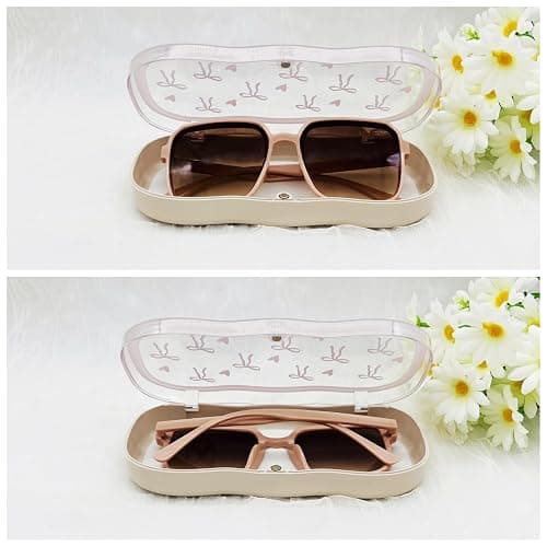 Glasses Case Hard Shell, Cute Sunglasses Case, Glass Cases for Eyeglasses Women, Clear Reading Eye Glass Cases thumbnail 5