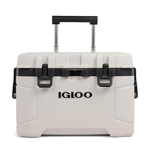 Igloo Trailmate 52Qt Wheeled Cooler, Insulated Hard Shell Ice Chest, Bone - Image 1