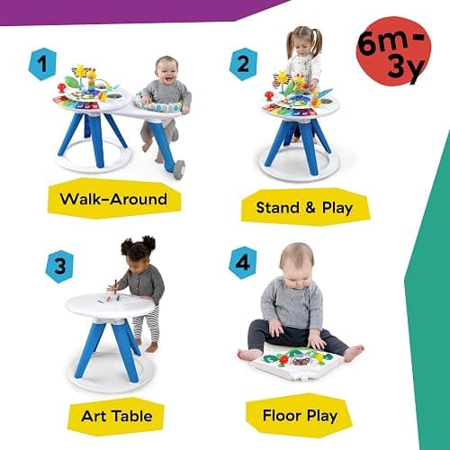 Baby Einstein Around We Grow 4-in-1 Walker, Discovery Activity Center and Table, Age 6 Months and up thumbnail 4
