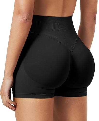 VOYJOY Women Workout Impact Shorts 2.5"/ 3.6"/ 4.5"/ 6" Scrunch Butt Lifting Gym Seamless Booty Biker Shorts thumbnail 2