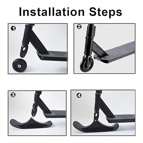 2Pcs/1 Set Snow Sled Conversion Kit, Fold Skate Board Outdoor Snow Sled Attachment for Kids thumbnail 5