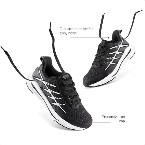 DREAM PAIRS Boys Girls Shoes Kids Tennis Athletic Running Footwear Lace Up Walking DuraPlay Breathable Lightweight Sneakers for Little/Big Kid thumbnail 4
