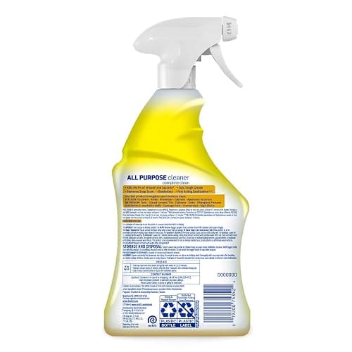 Lysol All Purpose Cleaner Spray, Multi-Purpose Disinfecting Spray, Kitchen & Bathroom Cleaner, Lemon Breeze Scent, 32 Fl Oz - Lemon Breeze - 32 Fl Oz (Pack of 1) thumbnail 8