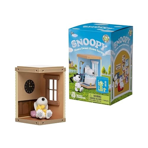 YuMe Peanuts Snoopy Hero Box Blind Box Home Sweet Home Series Mystery Collectible Figure, 1 Blind Box thumbnail 4