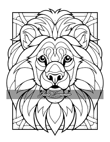 Color by Number Animals: Adult Coloring Book with Cats, Dogs, Birds, Butterflies, Horses, Sloths, and Many More for Stress Relief and Relaxation thumbnail 20