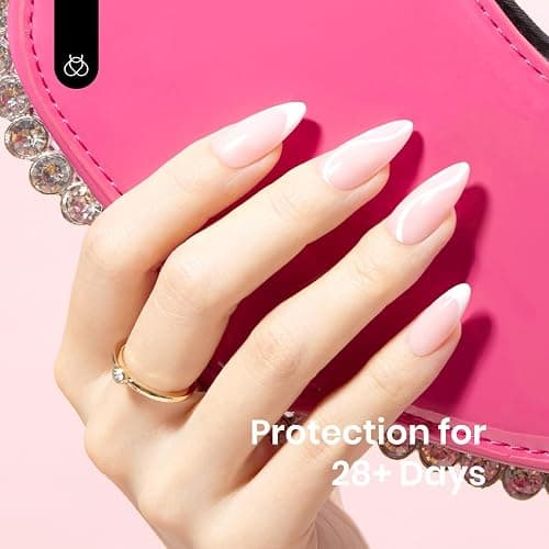 Beetles Base Color Gel Nail Polish, 6 Colors Nude Gel Polish Pink Peach Pink Nail Polish Neutral Sheer French Tips Base Colors for Nails Base Coat Soak Off Nail Art Manicure DIY at Home Gift for Women thumbnail 4