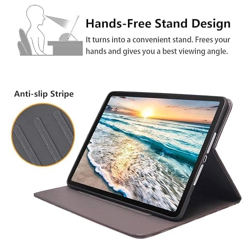 JDHJFBFJNP Case for iPad (A16) 11th Generation 11 Inch 2025, iPad 10th Generation 10.9 Inch 2022, Premium PU Leather Stand Folio Cover with Auto Sleep/Wake, Brown Cow Print thumbnail 4