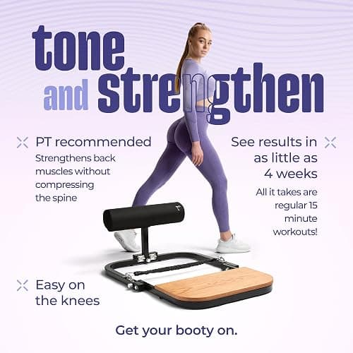 BootySprout Hip Thrust Machine for High Resistance Glute Training - Home Gym Workout - Comes with 45, 90, and 135 Lbs of Resistance thumbnail 5
