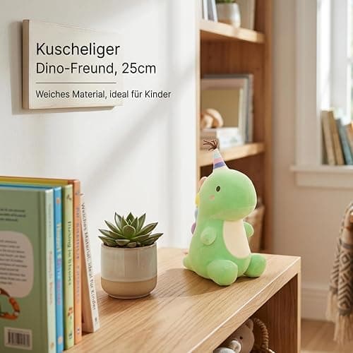 Dinosaurier Kuscheltier, Plüsch-Dinosaurier-Kissen mit flauschigem Fell, volle elastische Füllung, stabil vernähte Nähte, attraktives Design zur Verbesserung der Schlafqualität und stilvolle Wohnraumd thumbnail 6