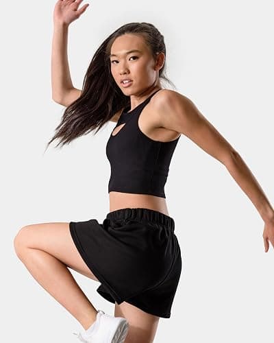 Kamo Fitness CozyTec Sweat Shorts Women High Waisted Lounge Comfy Casual Cotton Shorts with Pockets thumbnail 2