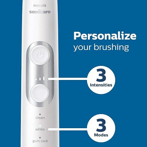 Philips Sonicare ProtectiveClean 6100 Rechargeable Electric Toothbrush, with Pressure Sensor, 3 Cleaning Modes, SmarTimer and QuadPacer, 14-Day Battery Life, Travel Case, Navy Blue, Model HX6871/49 - 1 Count (Pack of 1) - Navy Blue thumbnail 3