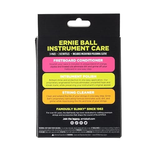 Ernie Ball Guitar Polish, Fretboard Conditioner, and String Cleaner with Polish Cloth thumbnail 2
