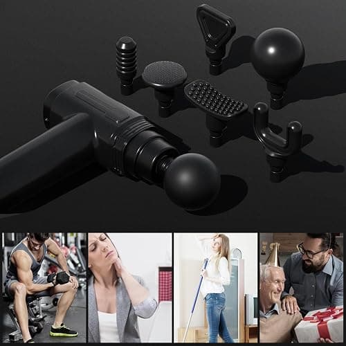 LINGTENG Portable Massage Gun With Carry Case, Deep Tissue Type-C Charging, Gifts thumbnail 4