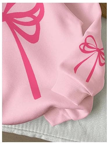 WDIRARA Girl's Cherry Graphic Hoodie Long Sleeve Hooded Sweatshirt Cute Pullovers Tops thumbnail 4