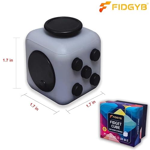 FIDGYB Cube Fidget Stress Relief Toy for Adults & Kids, Smooth, Quiet Sensory Toy for Anxiety, Focus & ADHD Idea[LGB] thumbnail 3