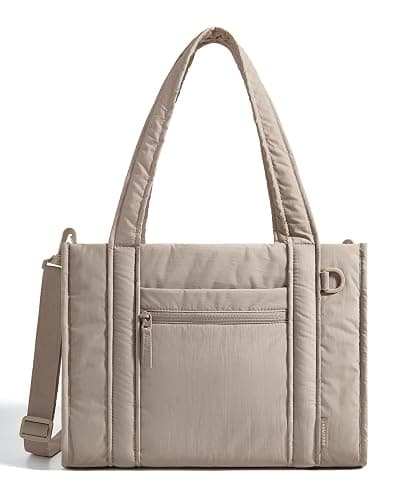 BAGSMART Small Tote Bag for Women, Crossbody Bag with Zipper, Crush Bow Purses for Travel Work College thumbnail 8