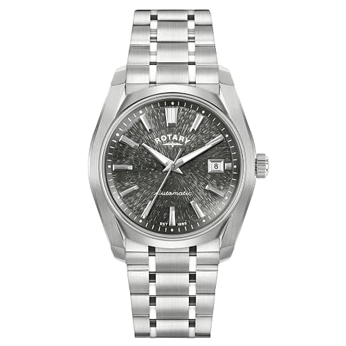 Rotary Men's Lumen Grey Dial Stainless Steel Bracelet Watch - Image 1