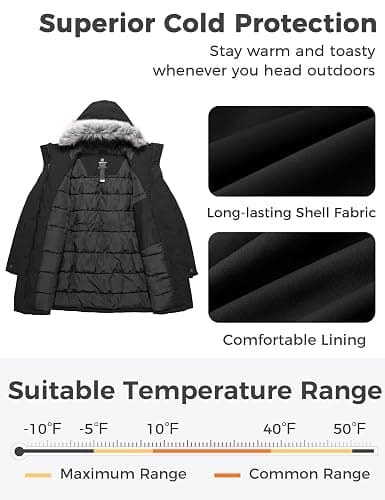 wantdo Plus Size Winter Coats for Women Thick Parka Jacket with Hood thumbnail 3