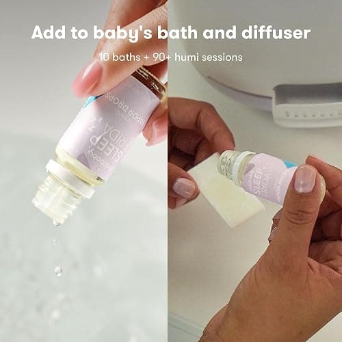Frida Baby Natural Sleep Vapor Bath Drops, Lavender Essential Oil Bath Drops for Bedtime, Relaxing & Calming Aromatherapy Oil for Better Sleep - Sleep thumbnail 5