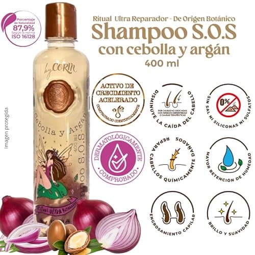 KIT 5 Crecimiento Acelerado y Ultra Reparador S.O.S: Shampoo de Cebolla, Mascarilla para el Cabello, Acondicionador Intensivo PLEX, DUO Termoprotector para Cabello con Feromonas (+ Obsequio Ritual) thumbnail 2