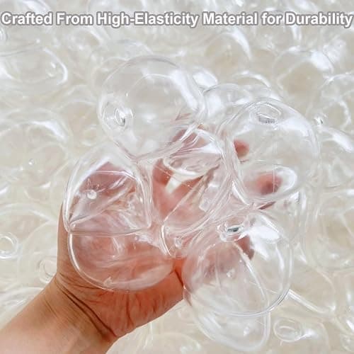 15pcs DIY Stress Ball Kit – Blank Skins with Air Pump & Expander Tool for Making Pressure Balls, Make Your Own Fidget Pressure Balls (15Transparent) thumbnail 4