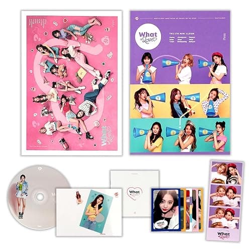 WHAT IS LOVE? The 5th Mini Album (Random Ver.) Cover + Photobook R + Lyrics Clear Postcard + Sticker + 5 Extra Photocards Official K-POP Sealed Album - Image 1