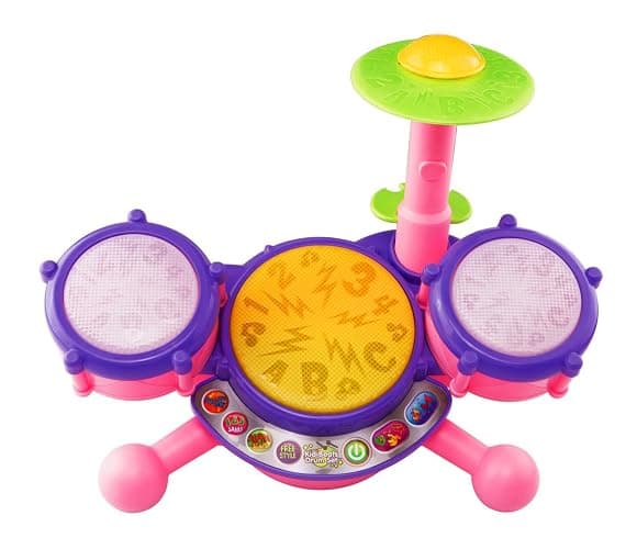 VTech KidiBeats Drum Set, Pink - Pink - Standard Packaging thumbnail 2